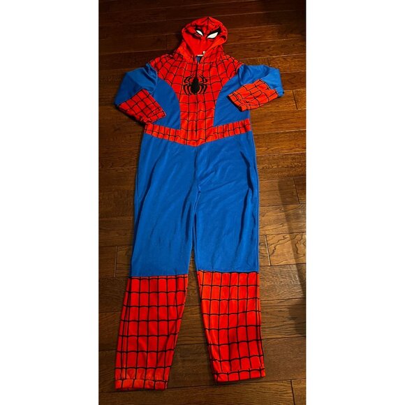 Marvel Spider-man Costume Hooded Onesie cosplat Adult Costume Sz XL - Picture 2 of 8